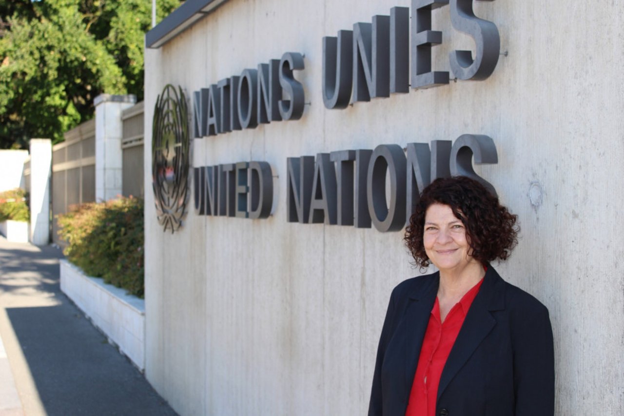 Kelly Dent - directer of external engagement, outside the UN in Geneva