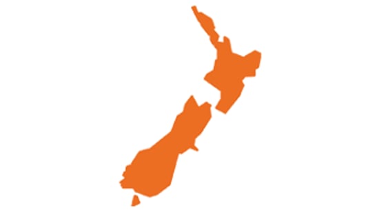 New Zealand map