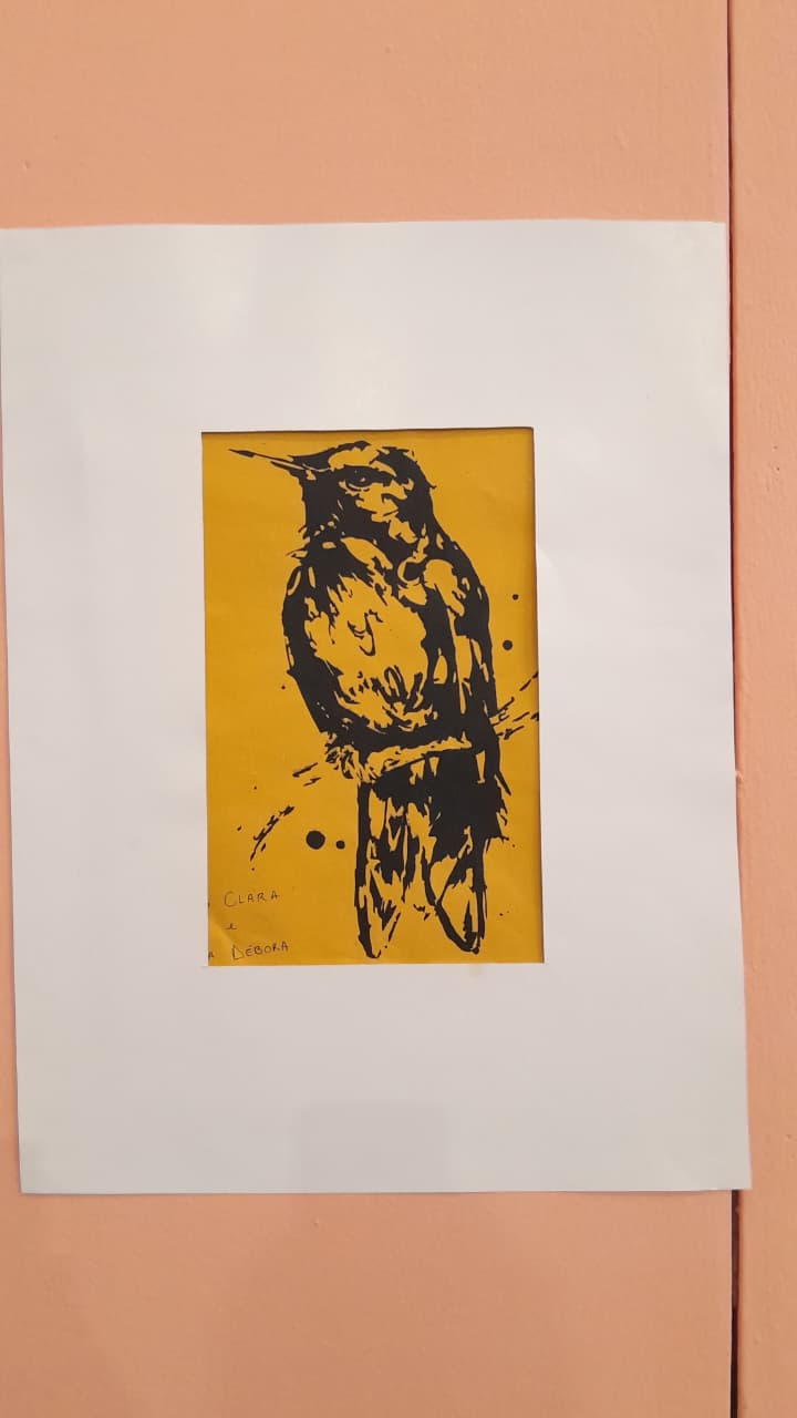 desenho de um beija flor