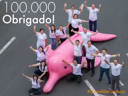 Obrigado por ser um dos 100 mil Guardiões do Boto!
