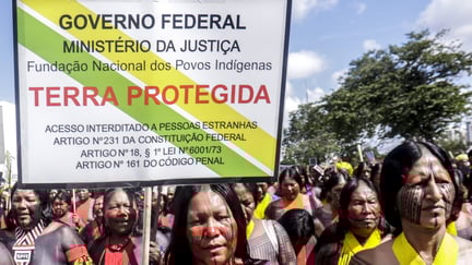Indígenas no ATL em Brasília