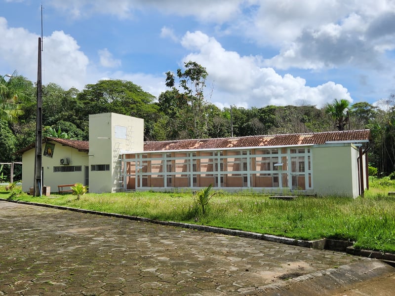 Imagem mostra a reforma do CETAS de Benevides, no Pará